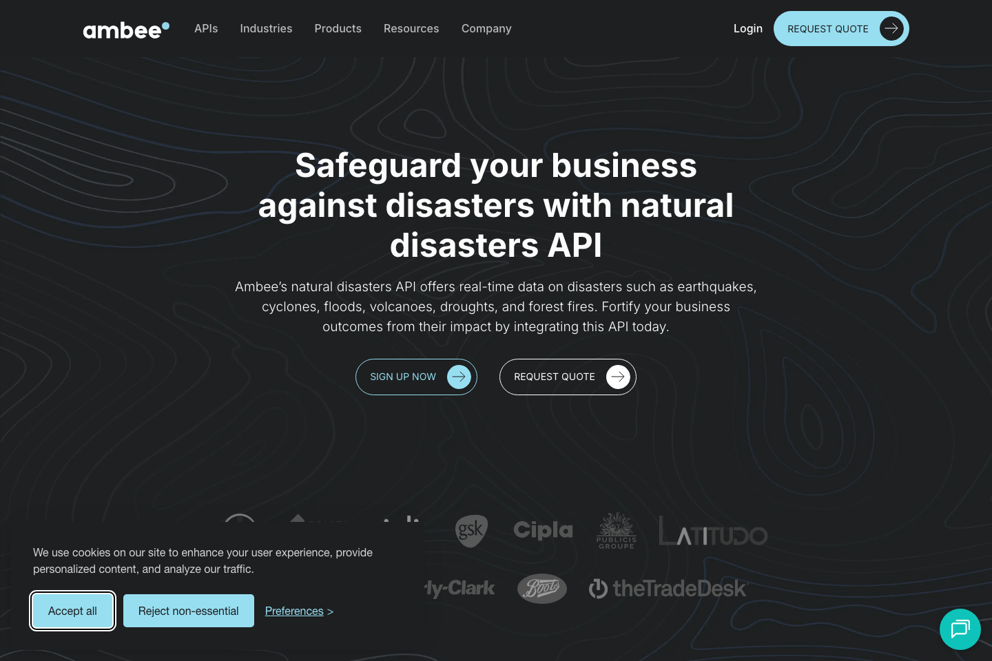 Ambee documentation page