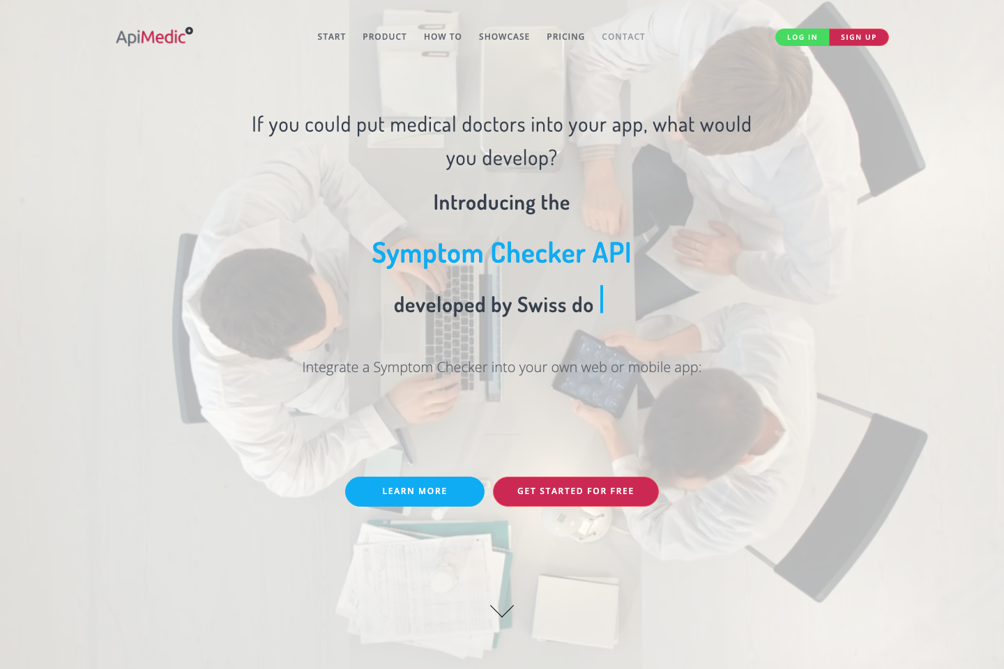ApiMedic documentation page