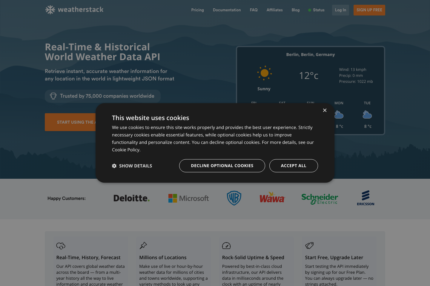 APIXU documentation page