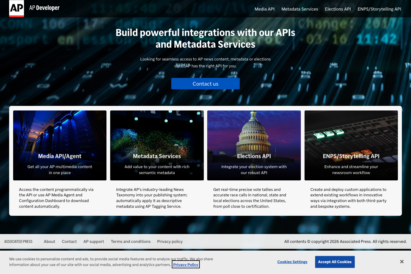 Associated Press documentation page