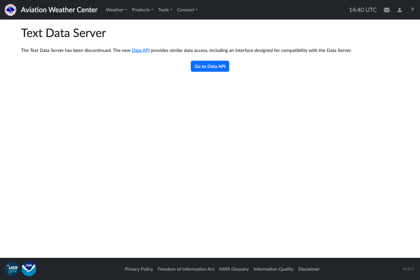 AviationWeather documentation page