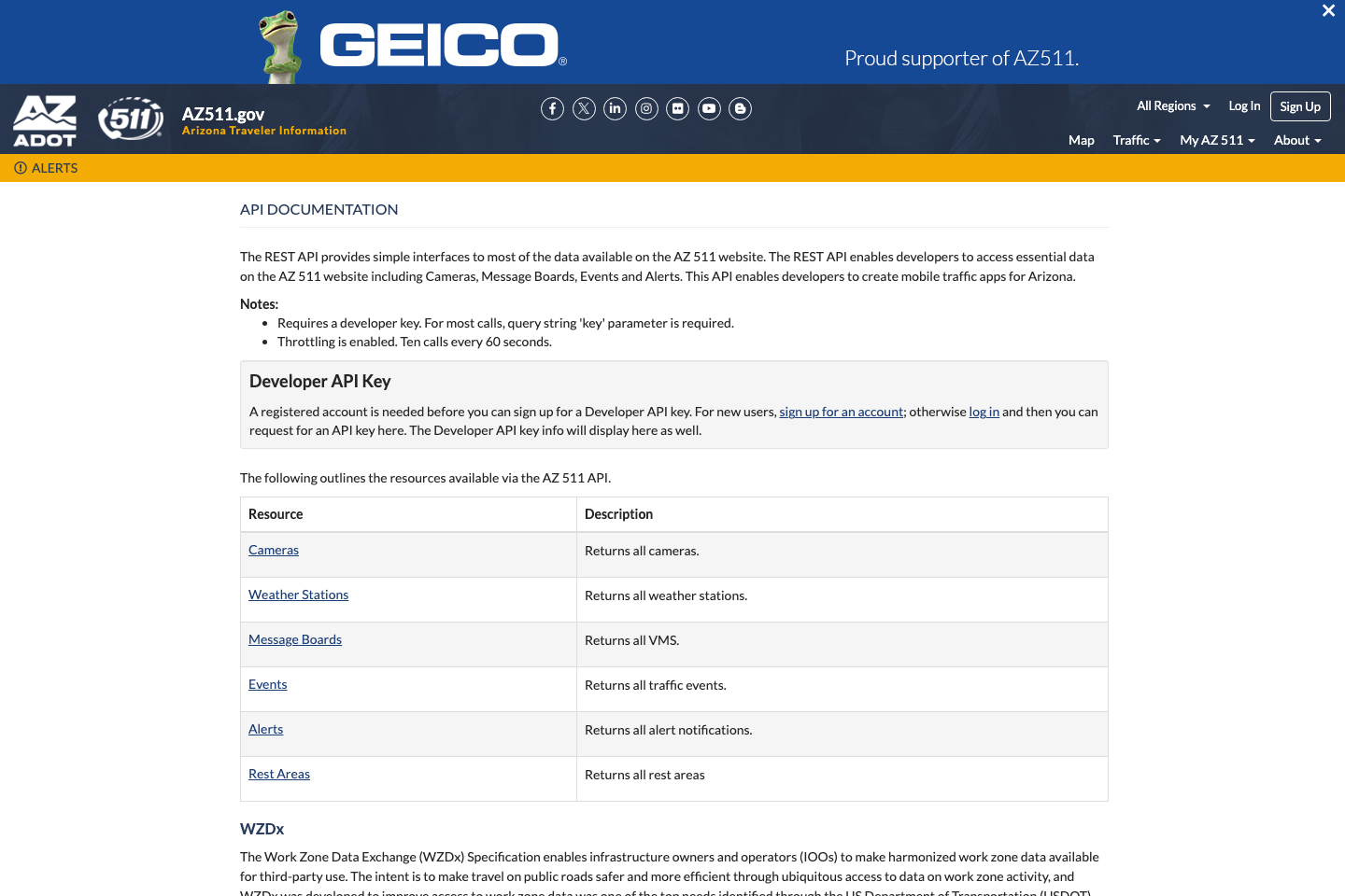 AZ511 documentation page