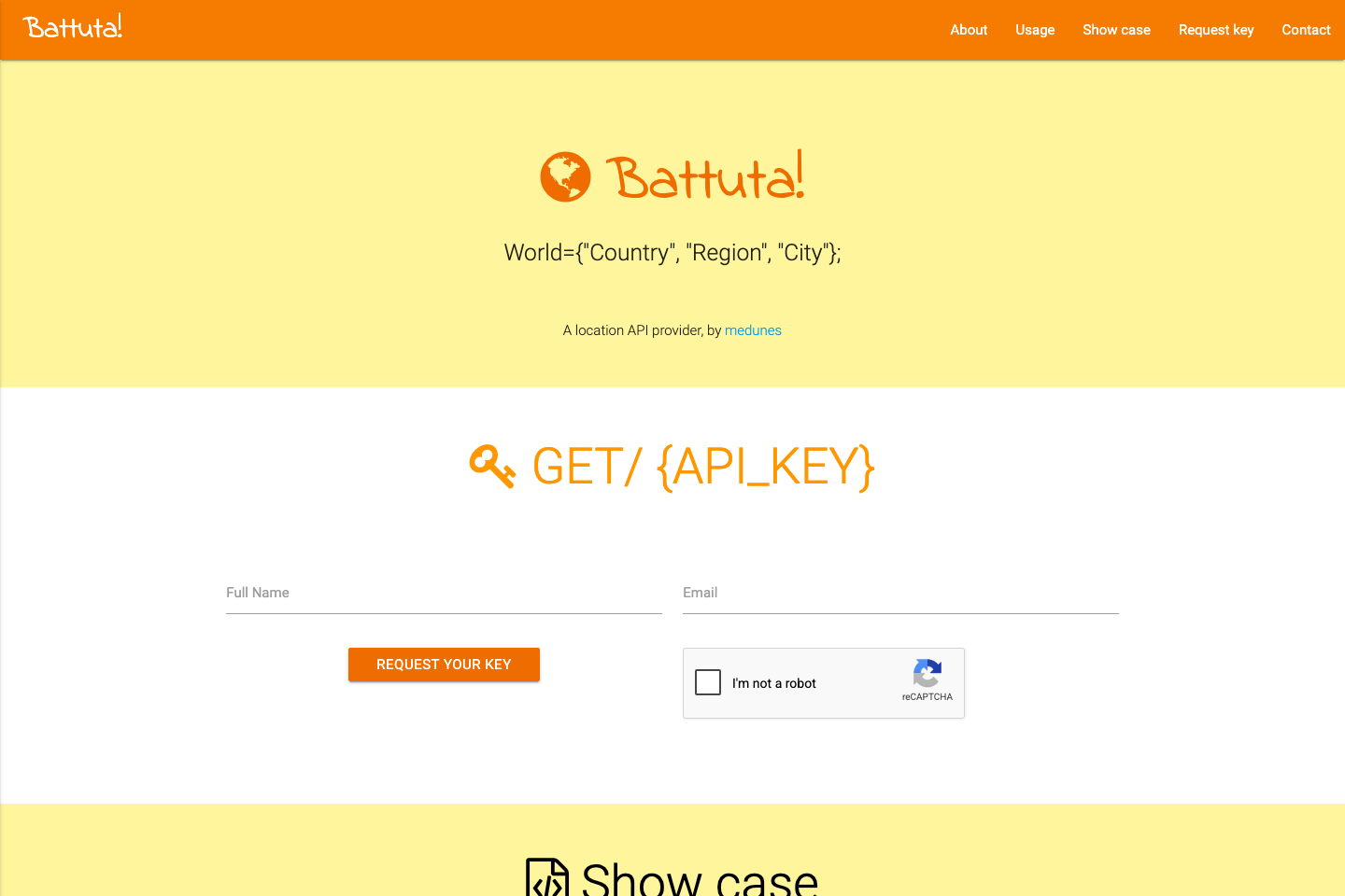 Battuta documentation page