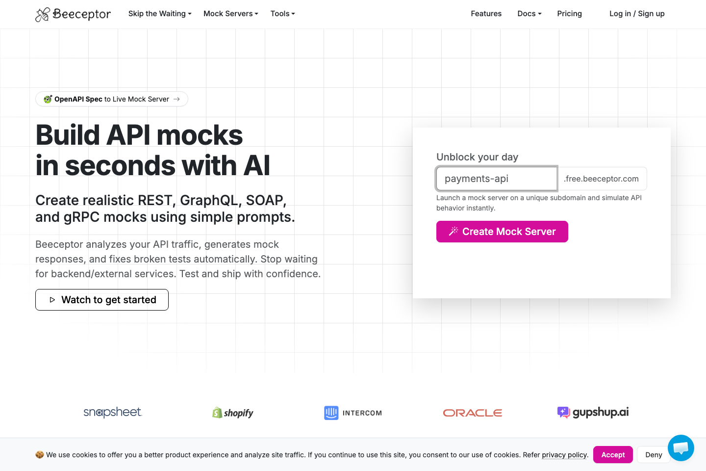 Beeceptor documentation page
