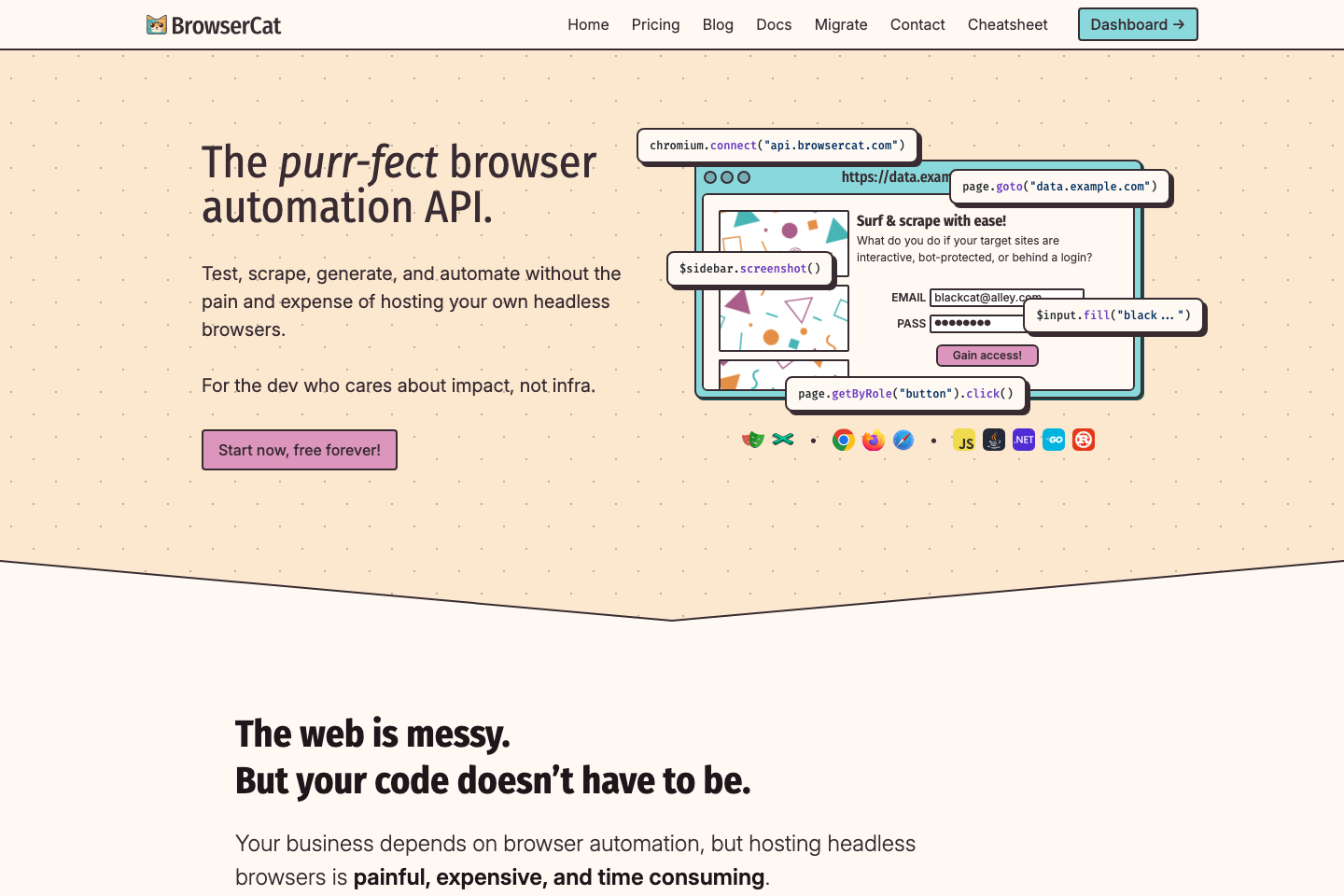 BrowserCat documentation page
