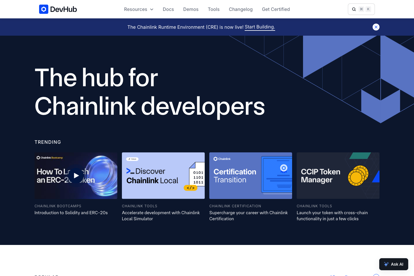 Chainlink documentation page