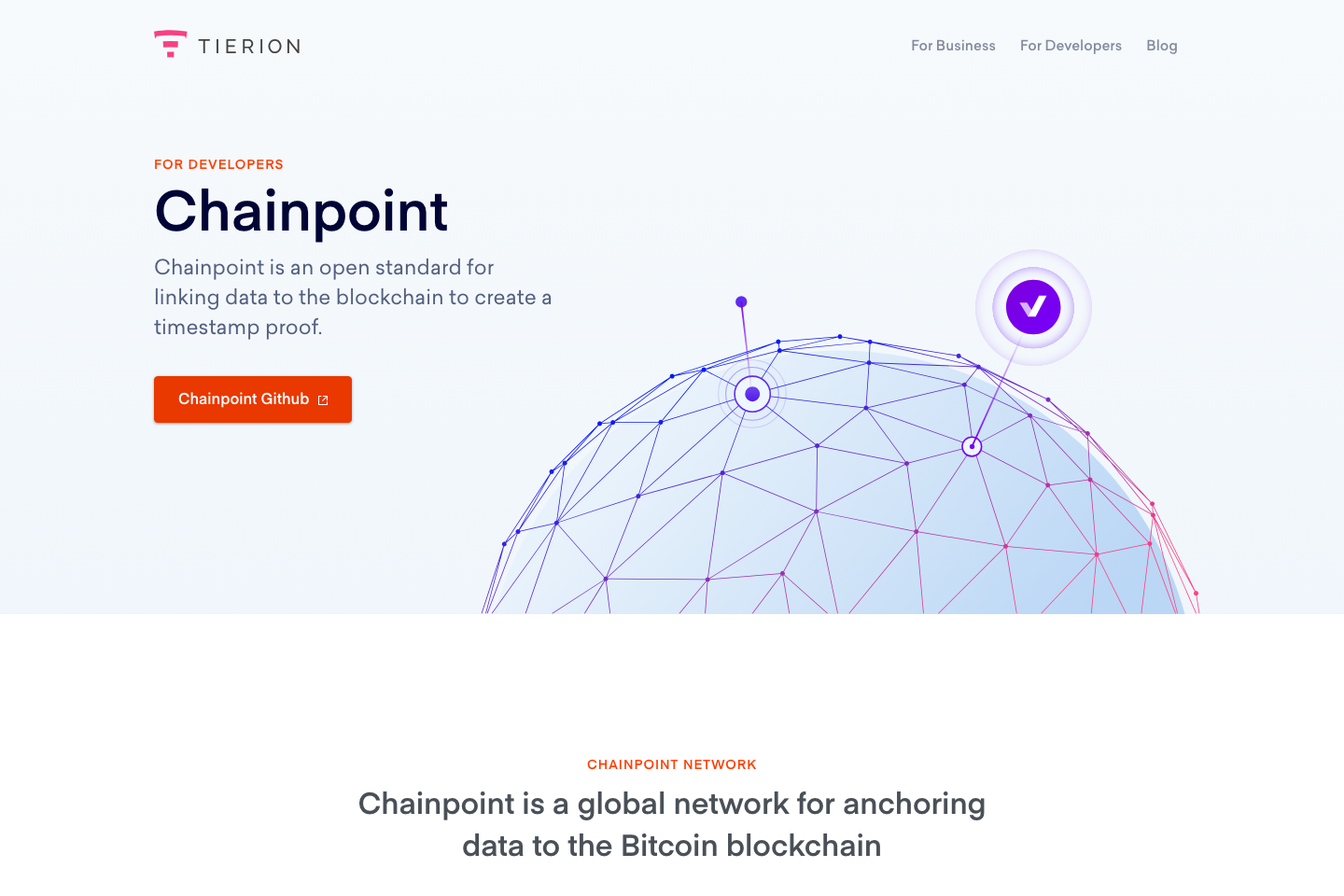 Chainpoint documentation page