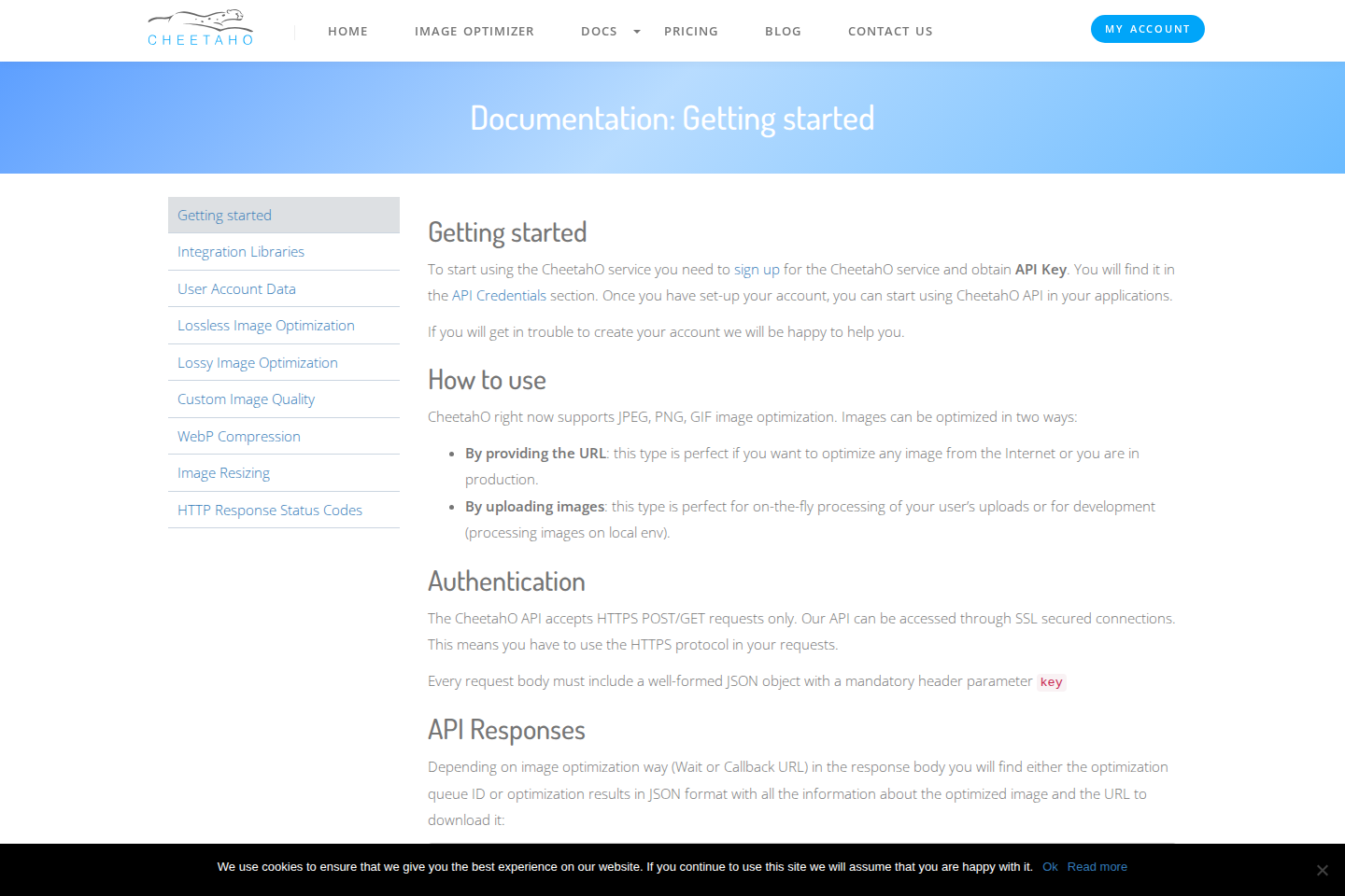 CheetahO documentation page