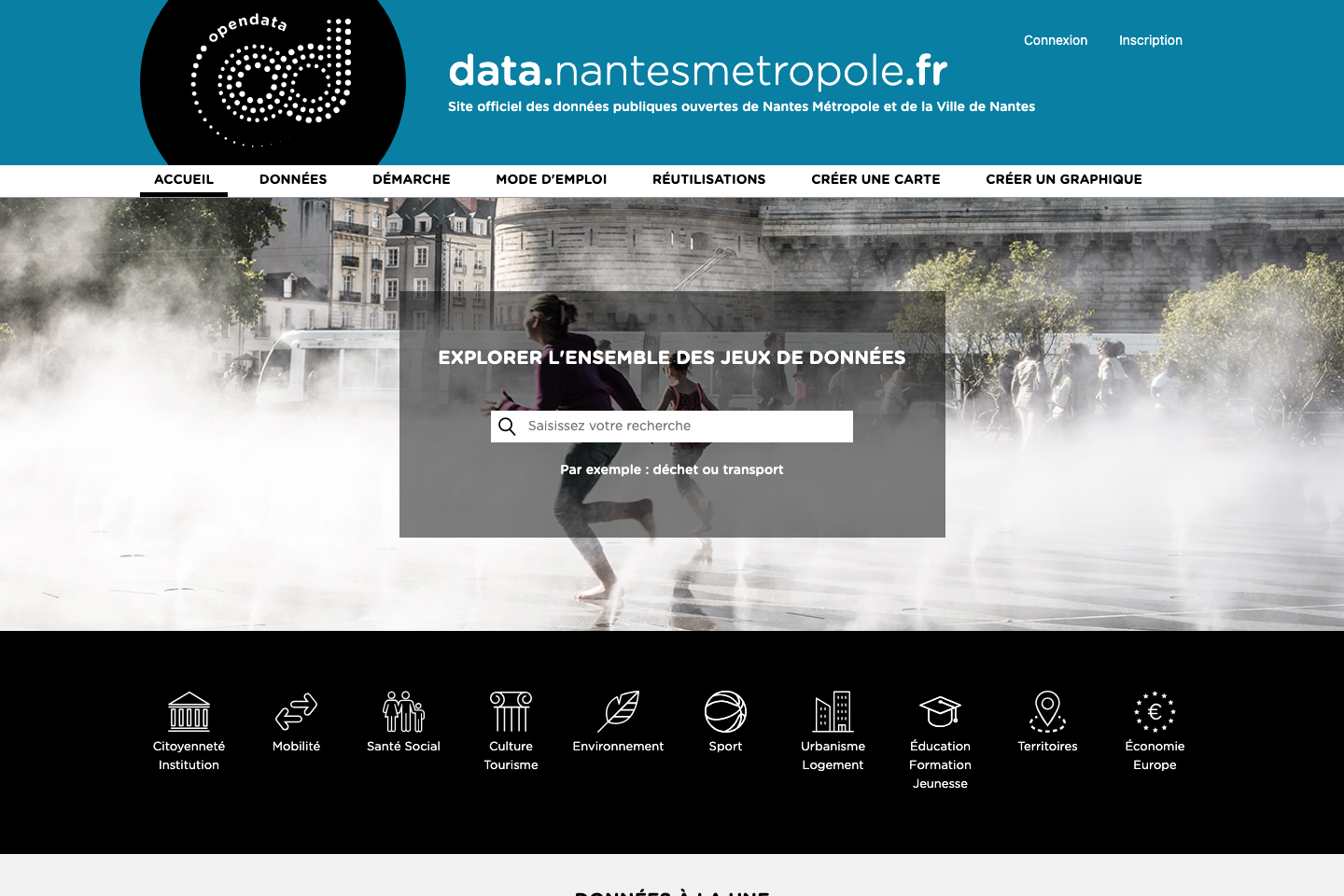City, Nantes Open Data documentation page