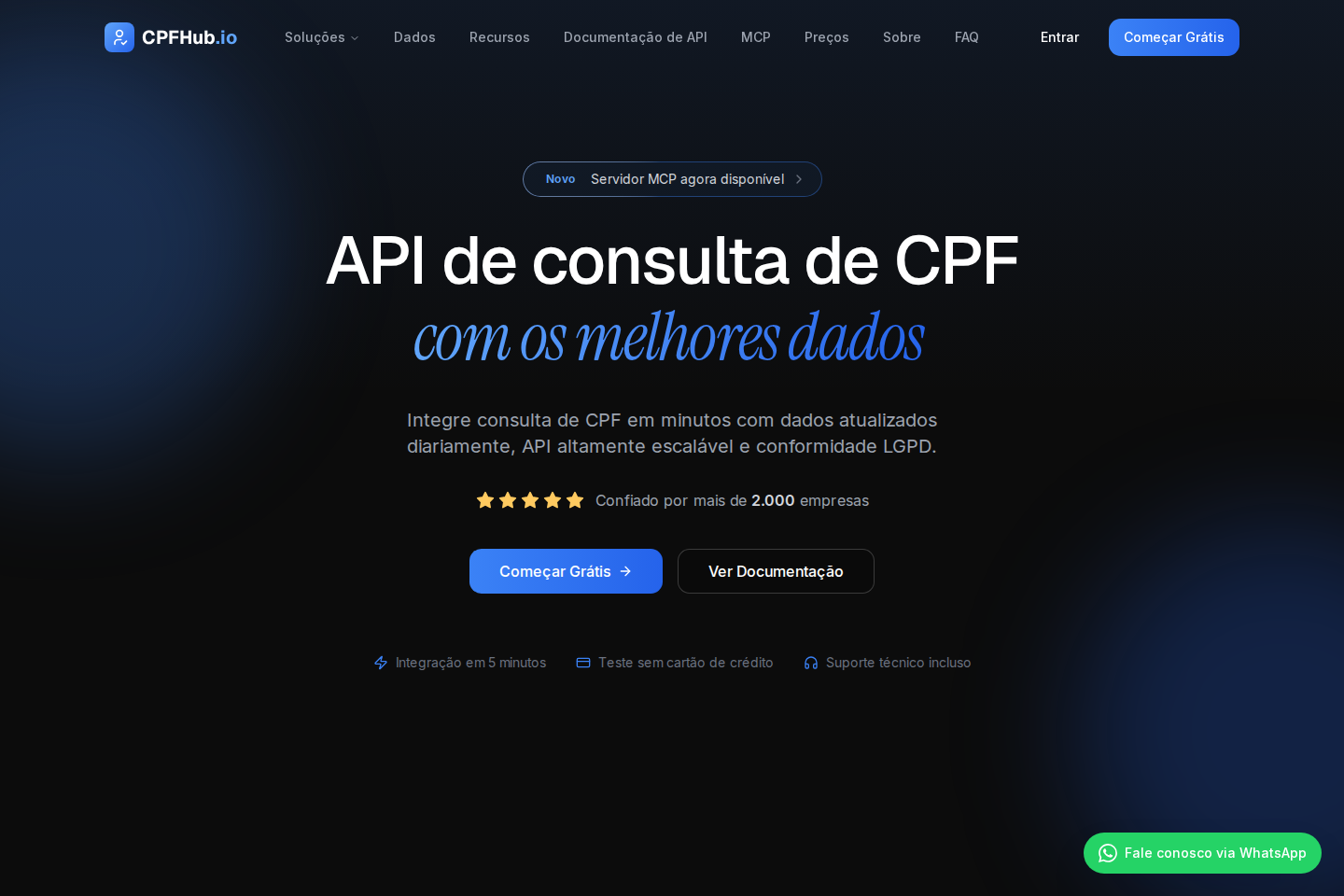 CPFHub documentation page