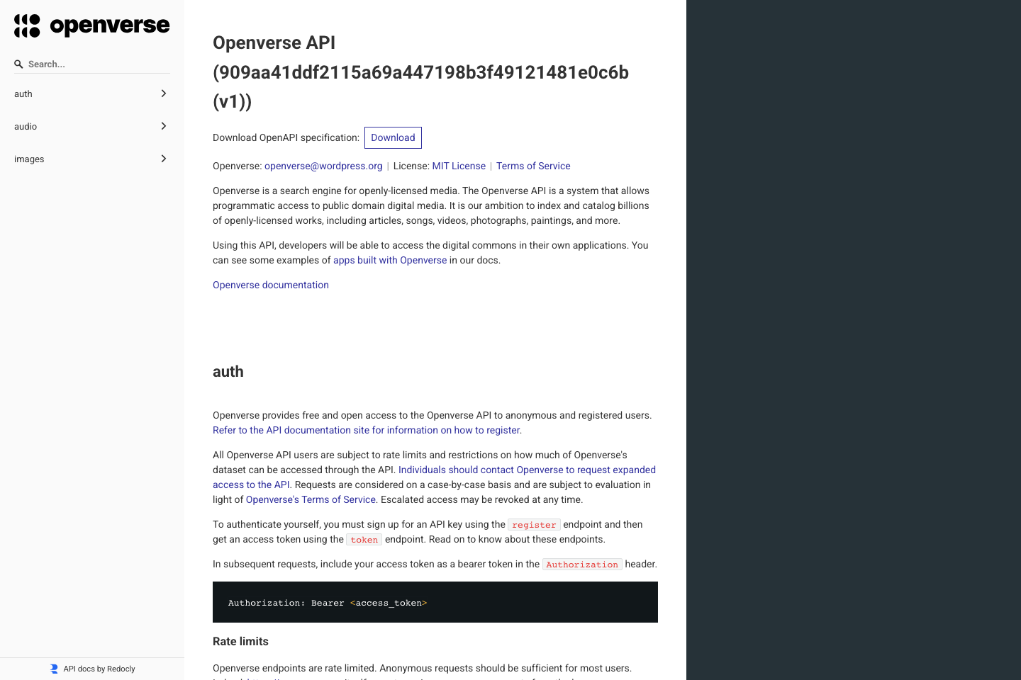 Creative Commons Catalog documentation page