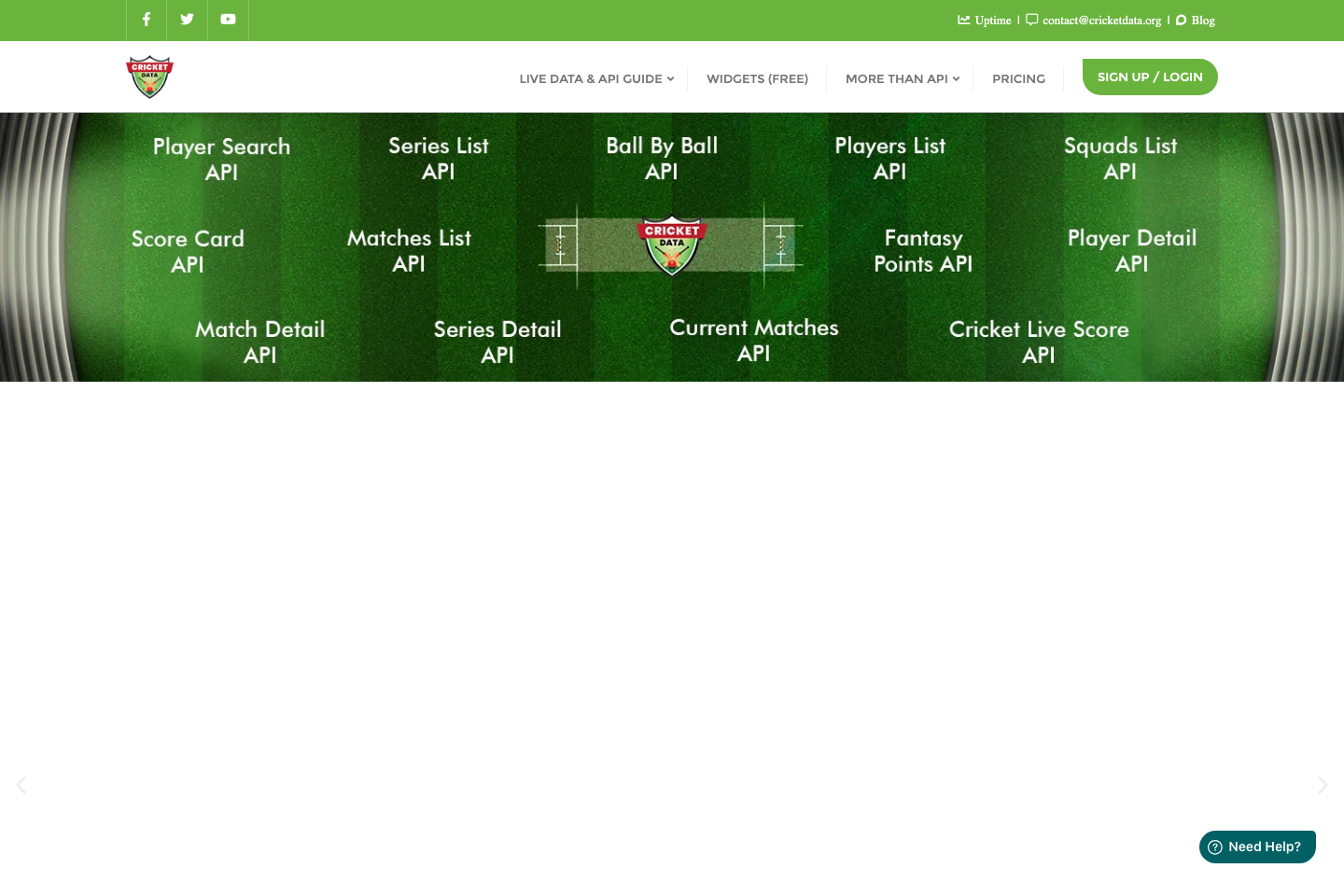 CricData documentation page