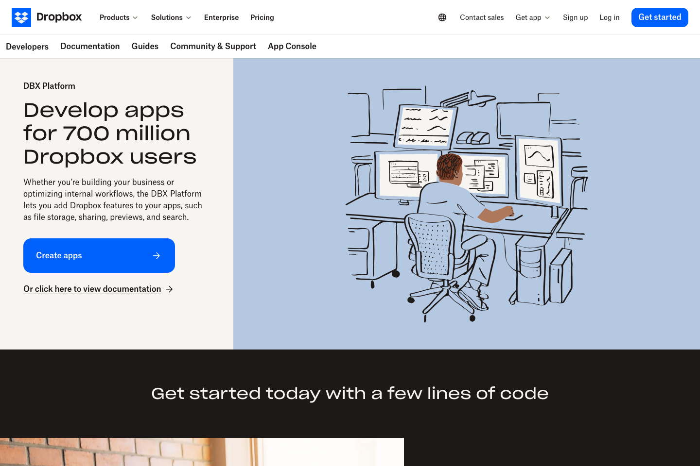 Dropbox documentation page