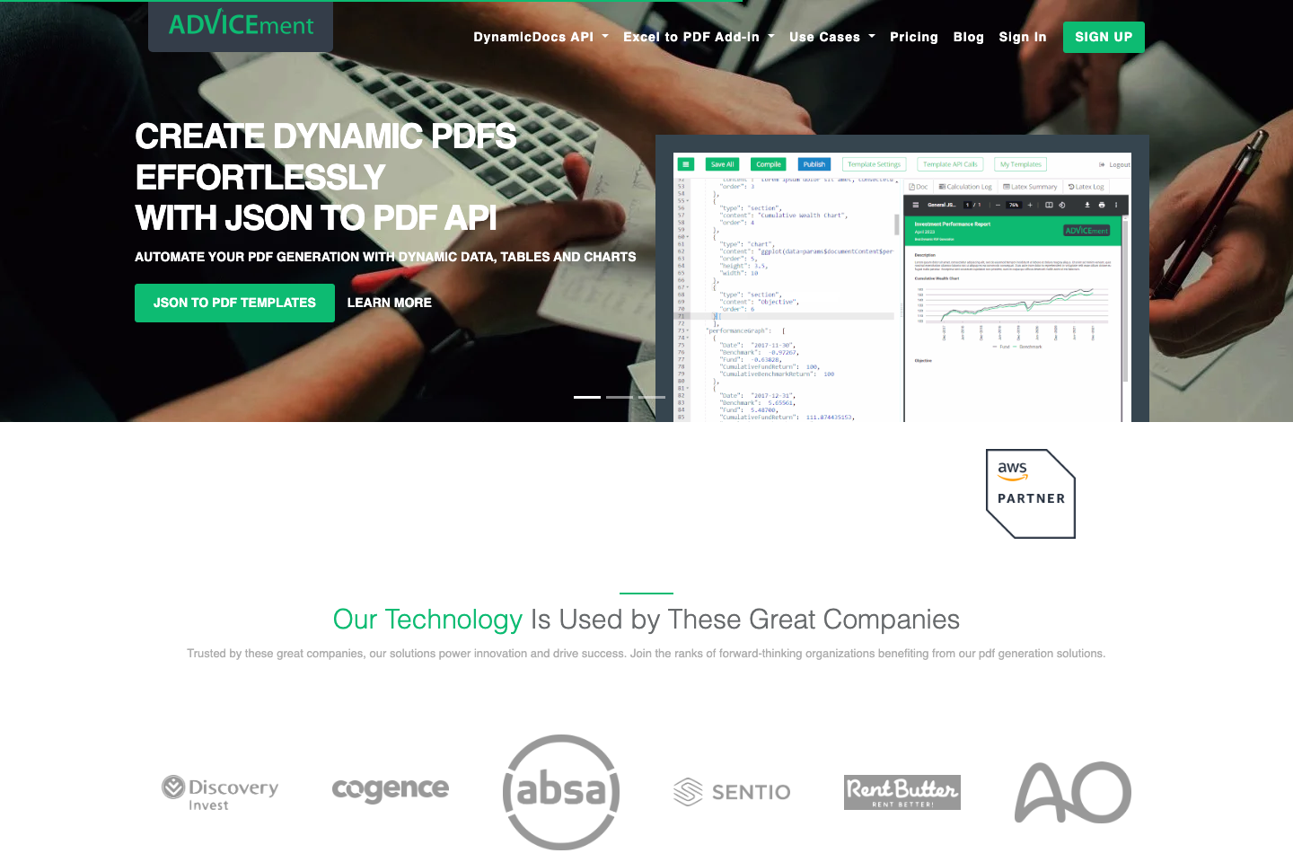 DynamicDocs documentation page