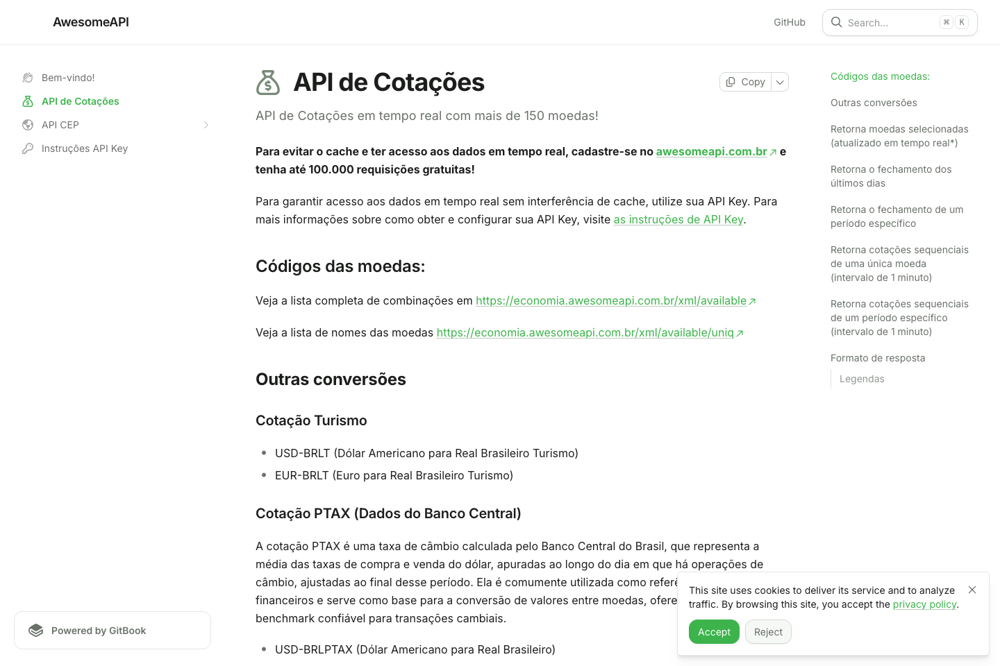 Economia.Awesome documentation page