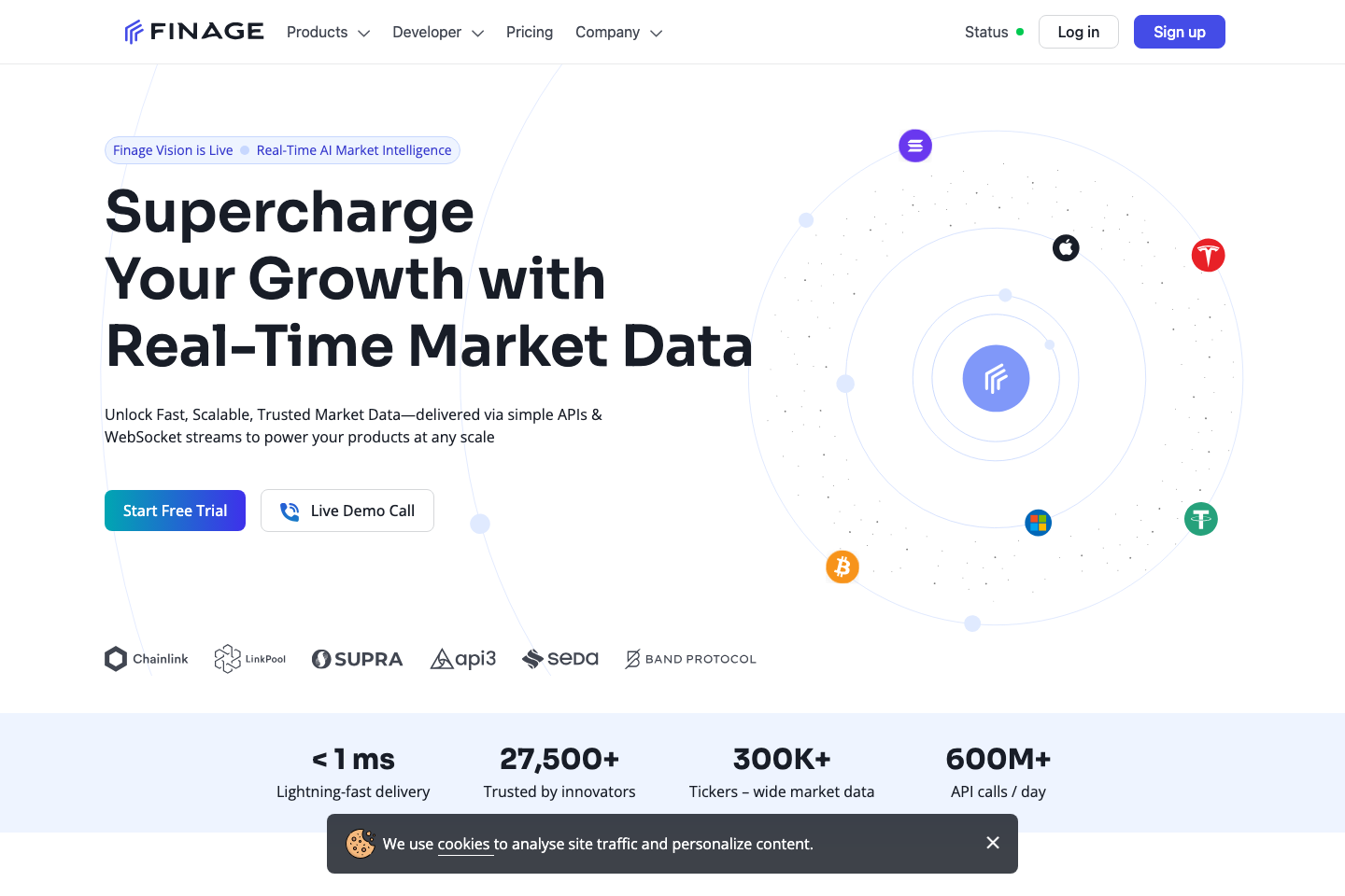 Finage documentation page