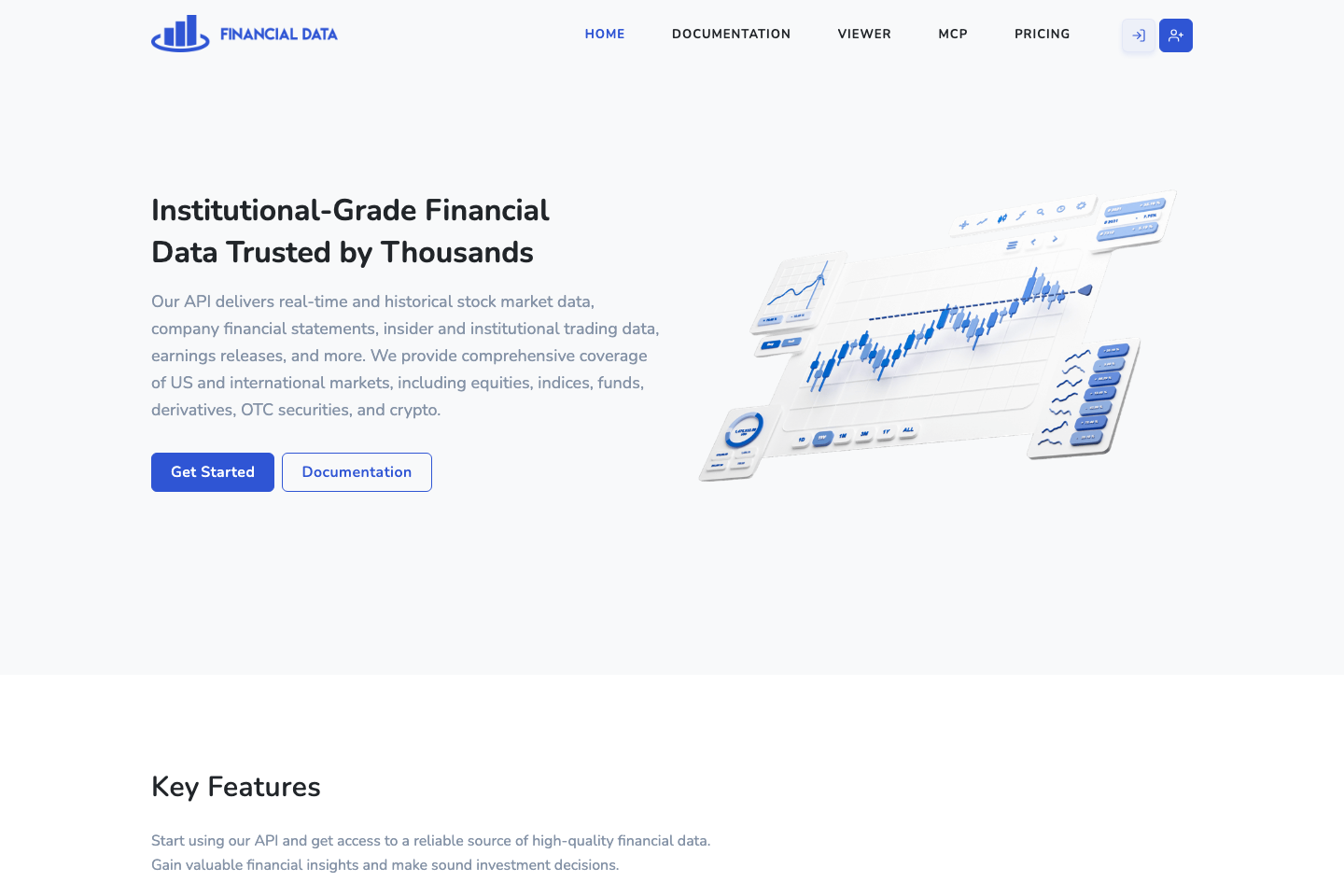 Financial Data documentation page