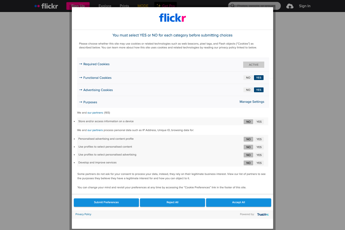 Flickr documentation page
