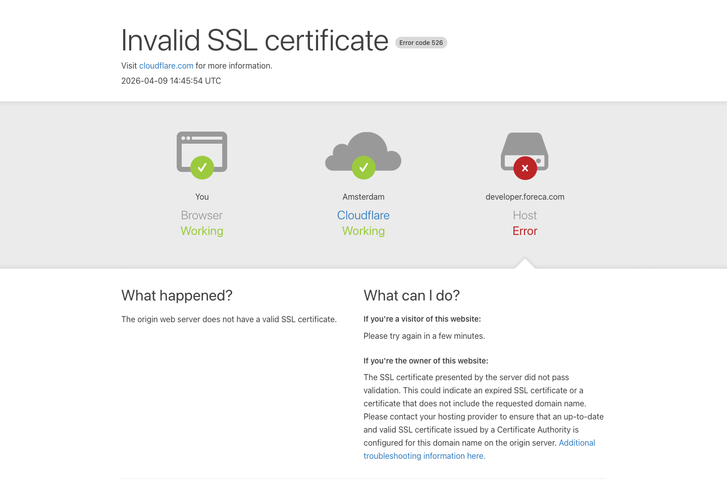Foreca documentation page