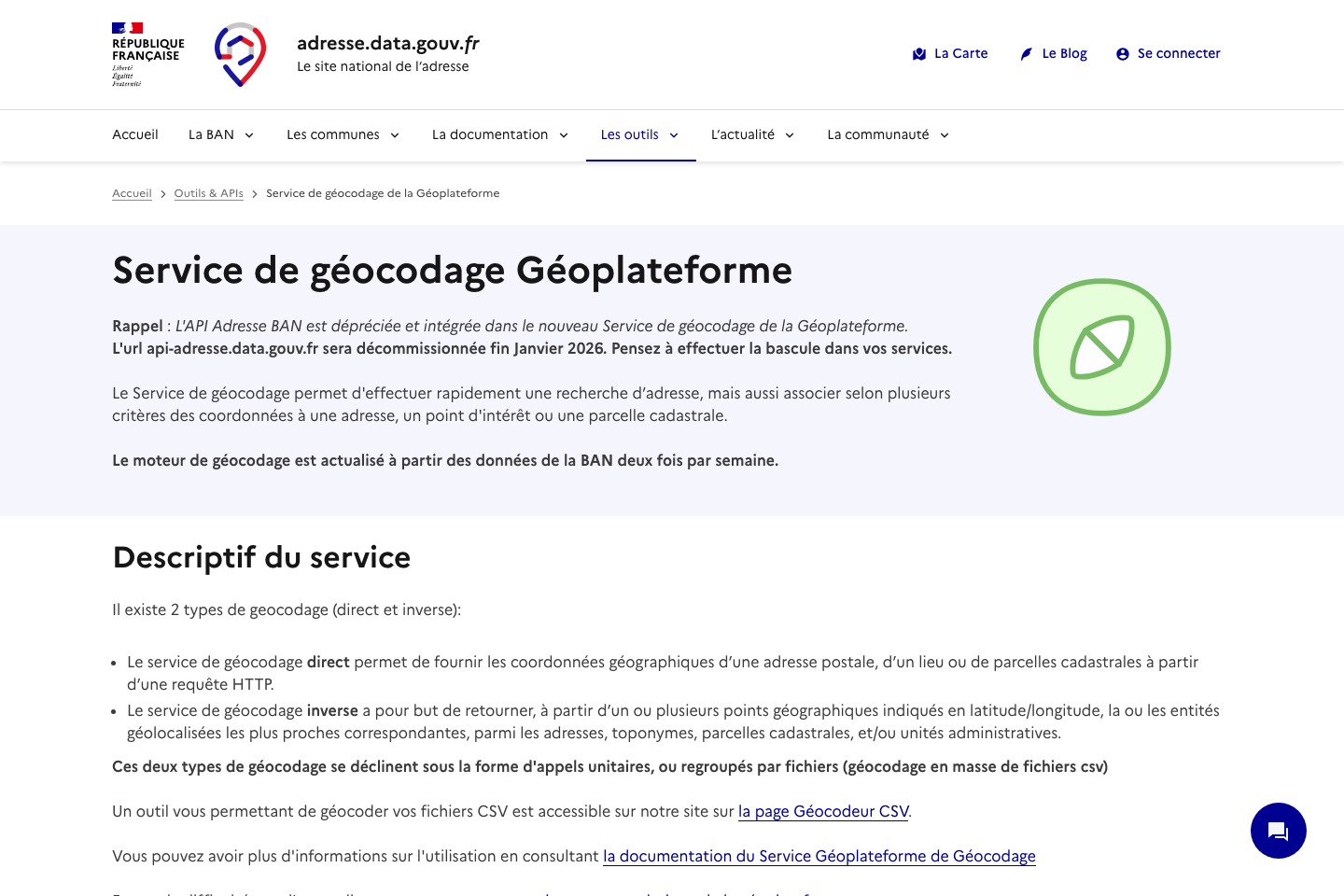French Address Search documentation page