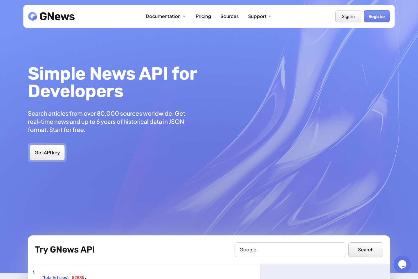 GNews documentation page