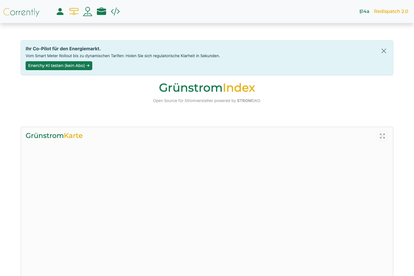 GrünstromIndex documentation page