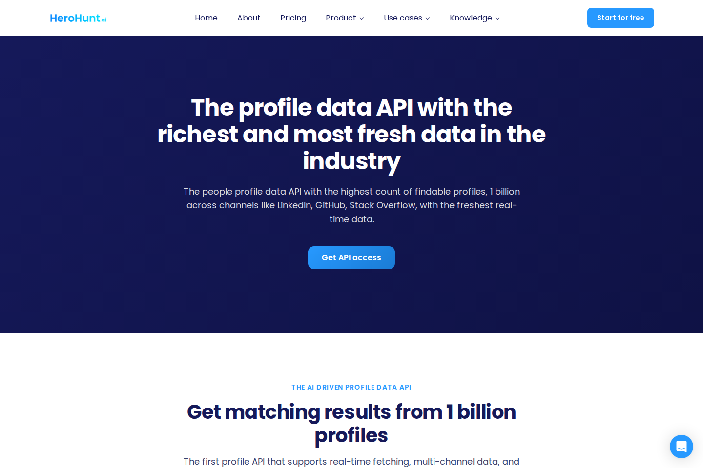 HeroHunt People Search documentation page