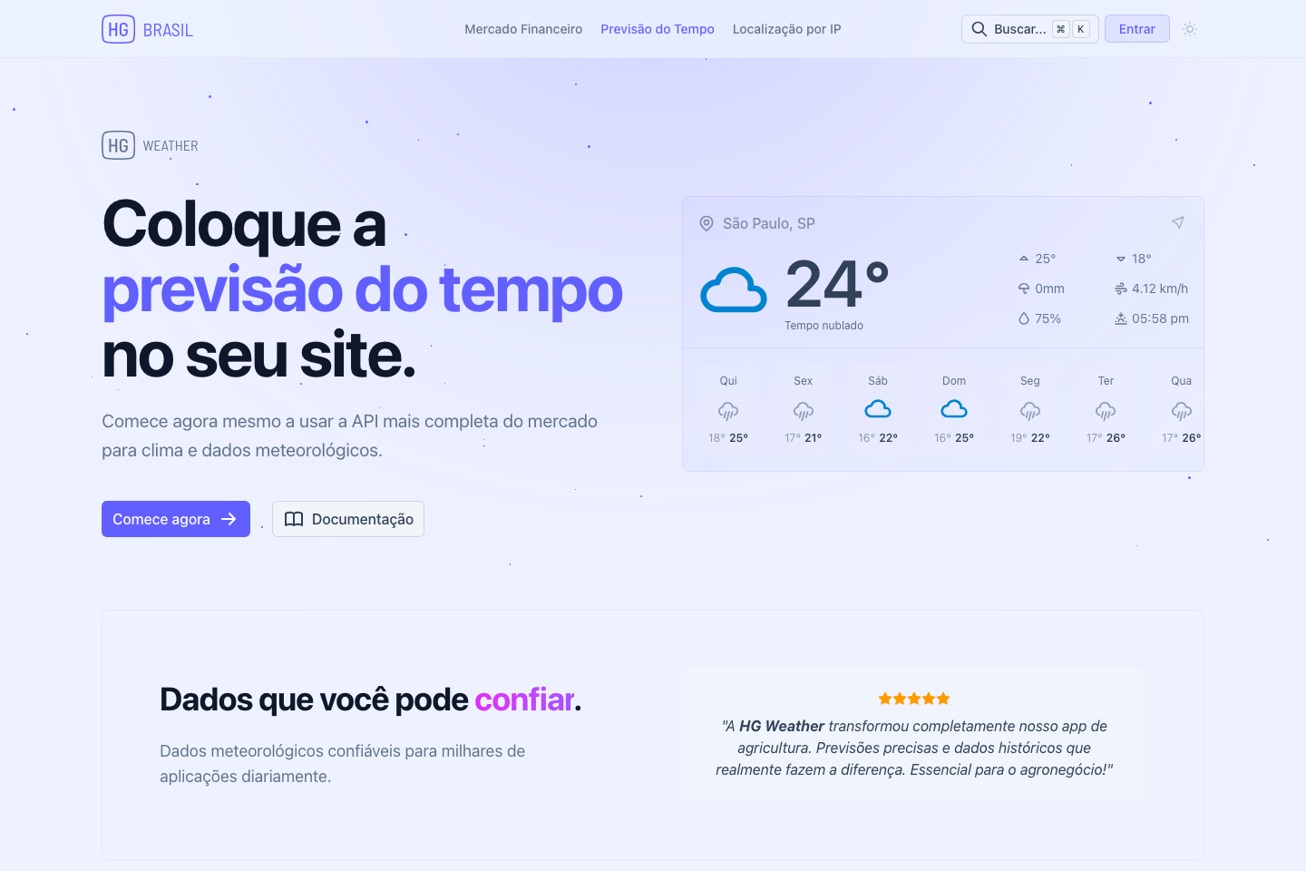 HG Weather documentation page