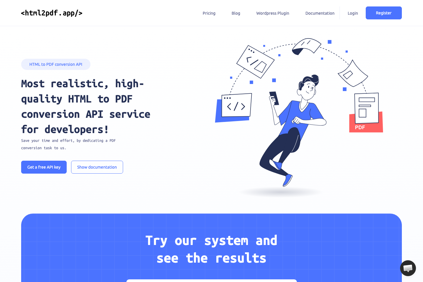 Html2PDF documentation page