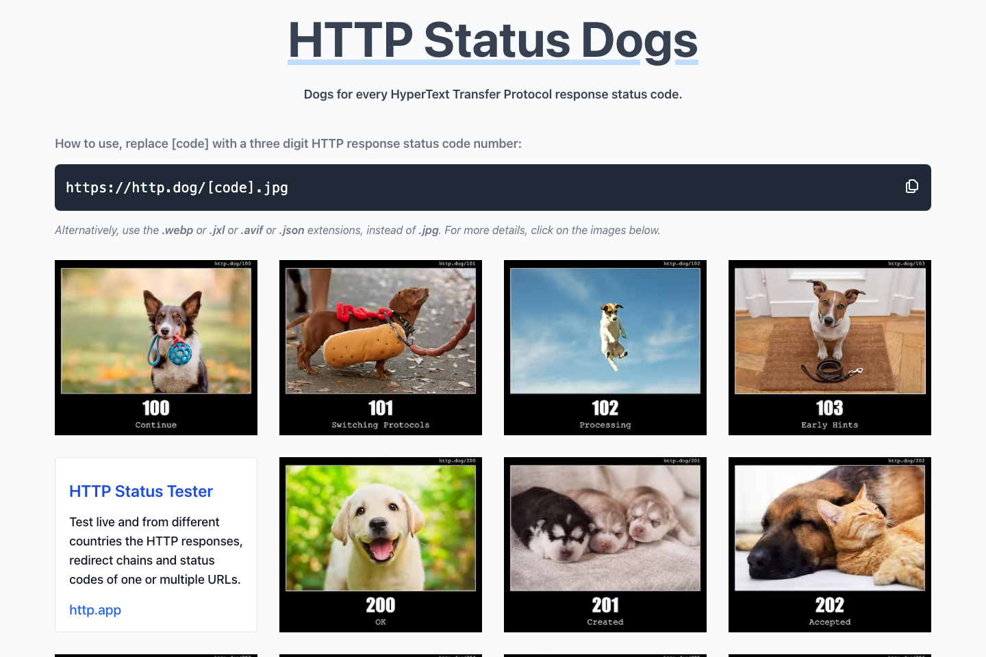 HTTP Dog documentation page