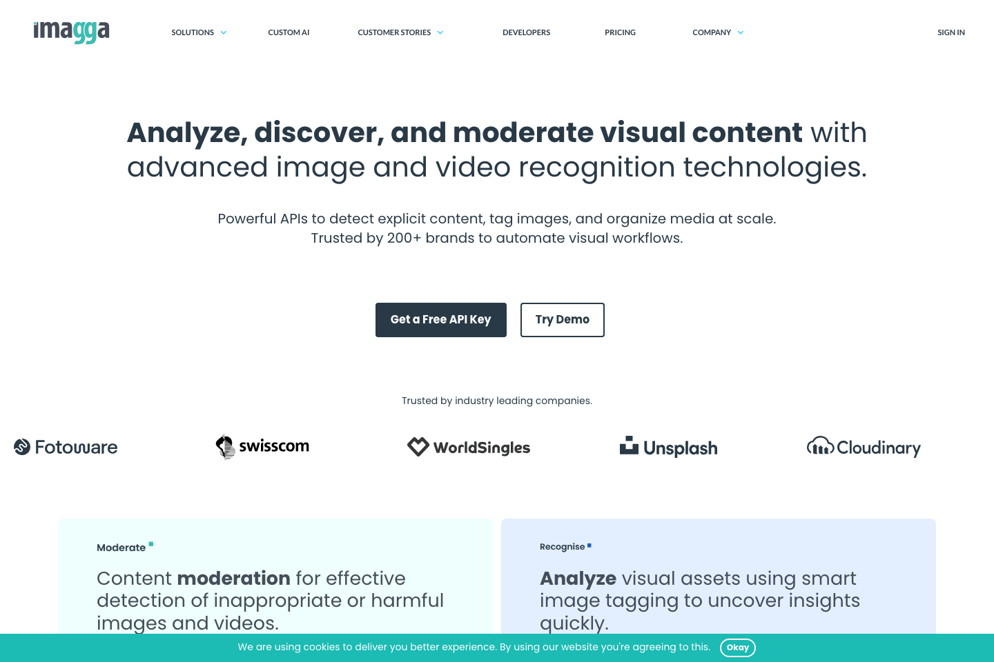 Imagga documentation page
