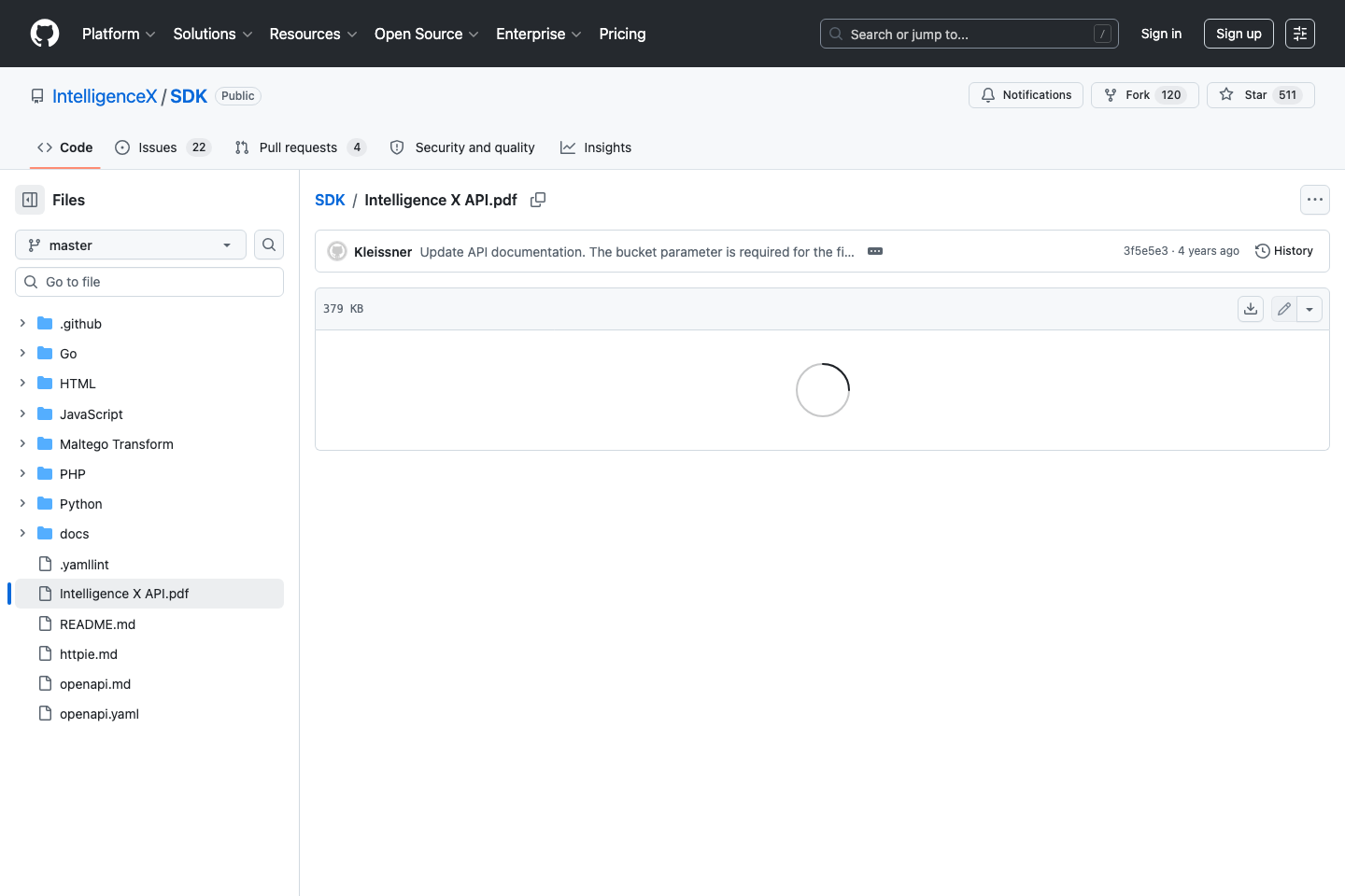 Intelligence X documentation page