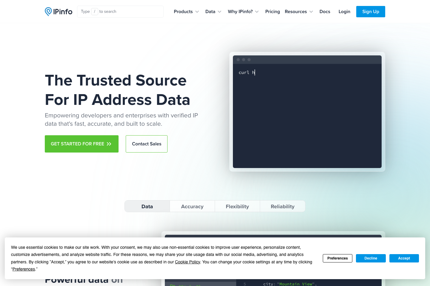 IP Address Details documentation page