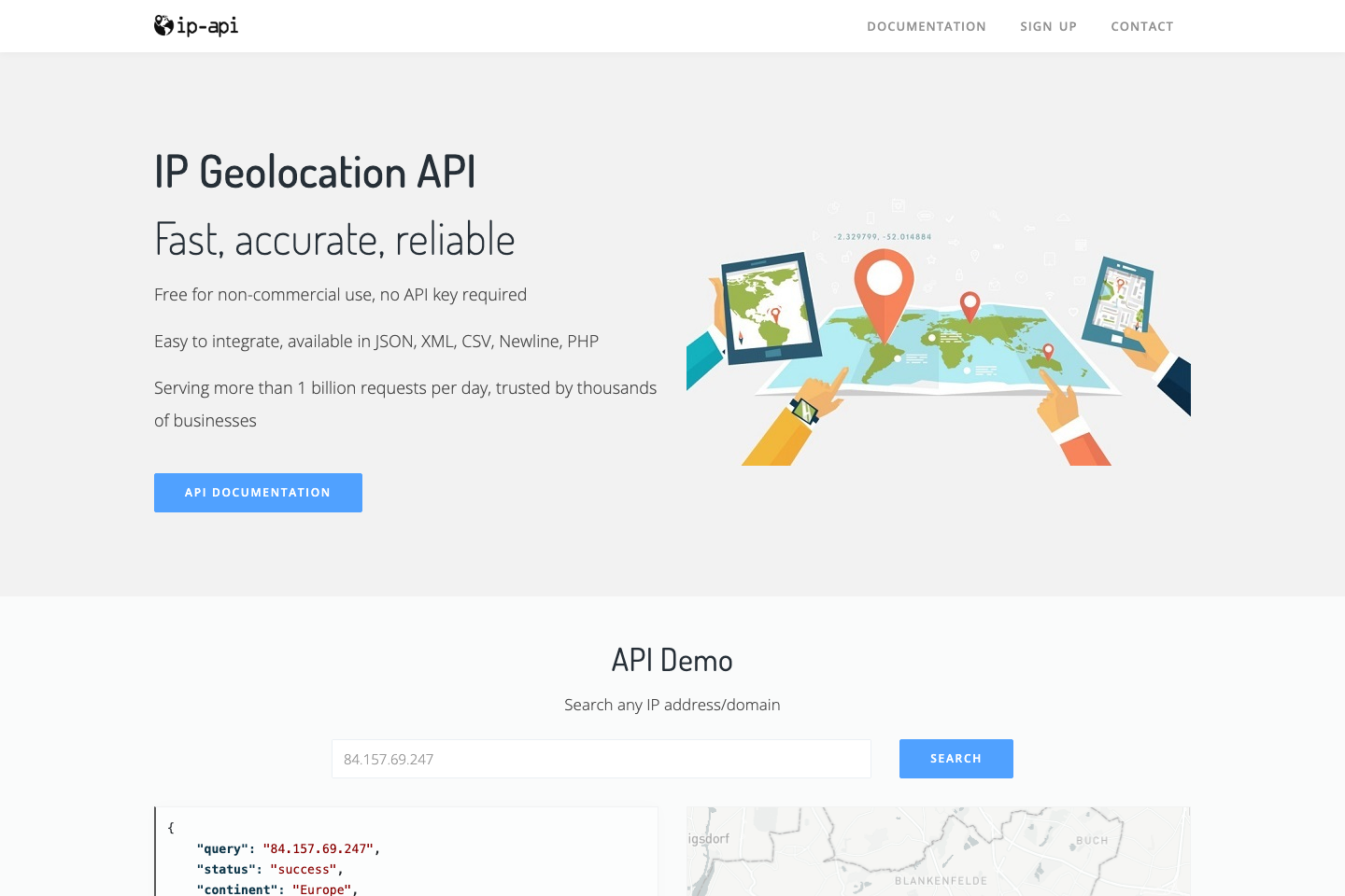IP Location documentation page