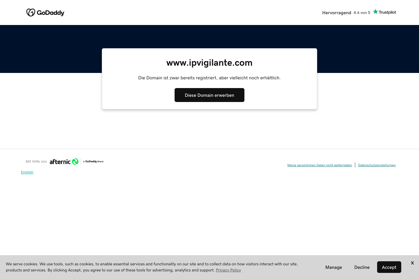 IP Vigilante documentation page