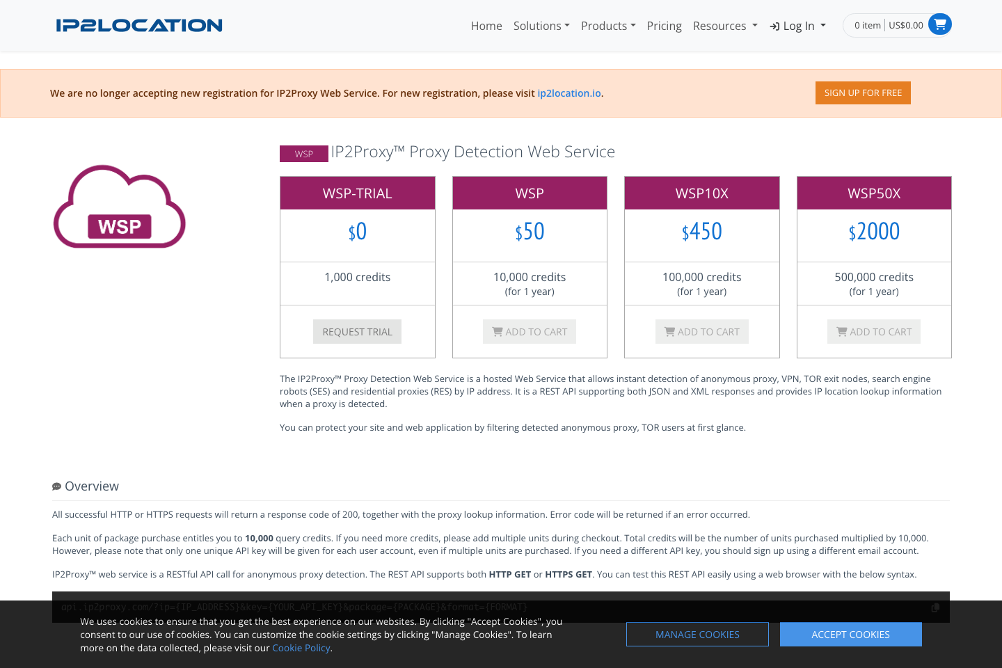 IP2Proxy documentation page