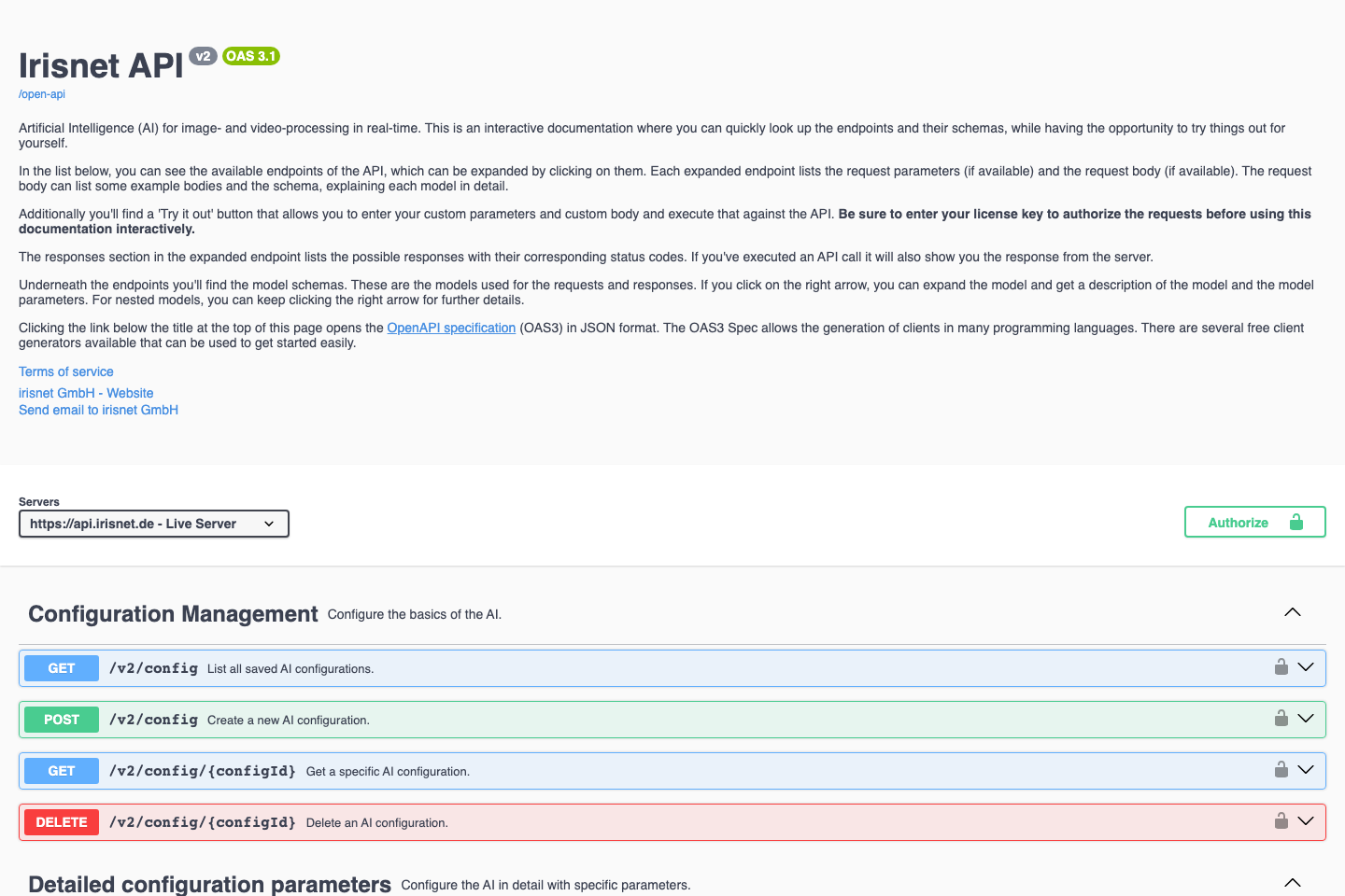 Irisnet documentation page