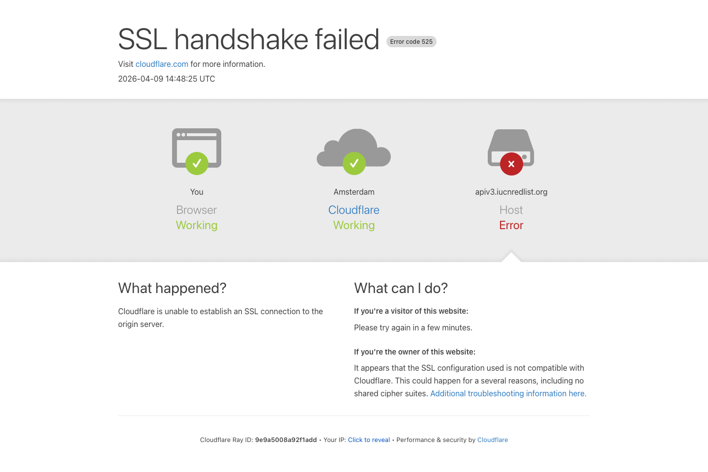 IUCN documentation page