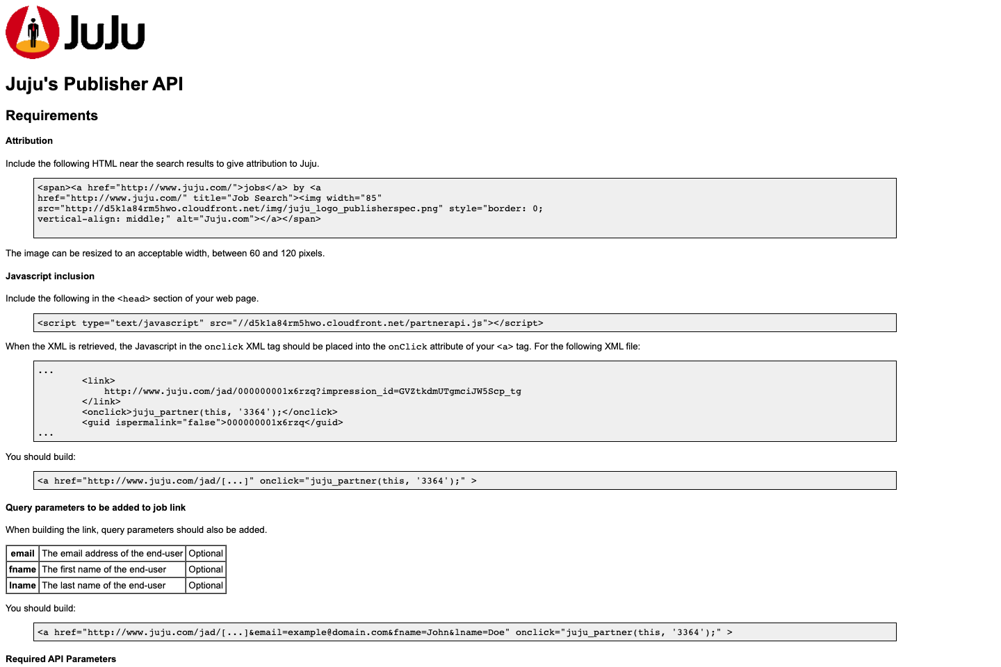 Juju documentation page