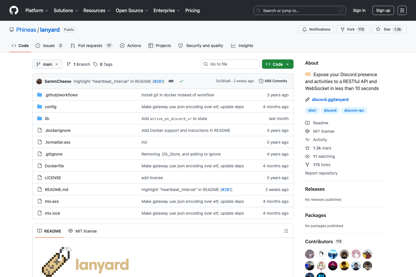 Lanyard documentation page