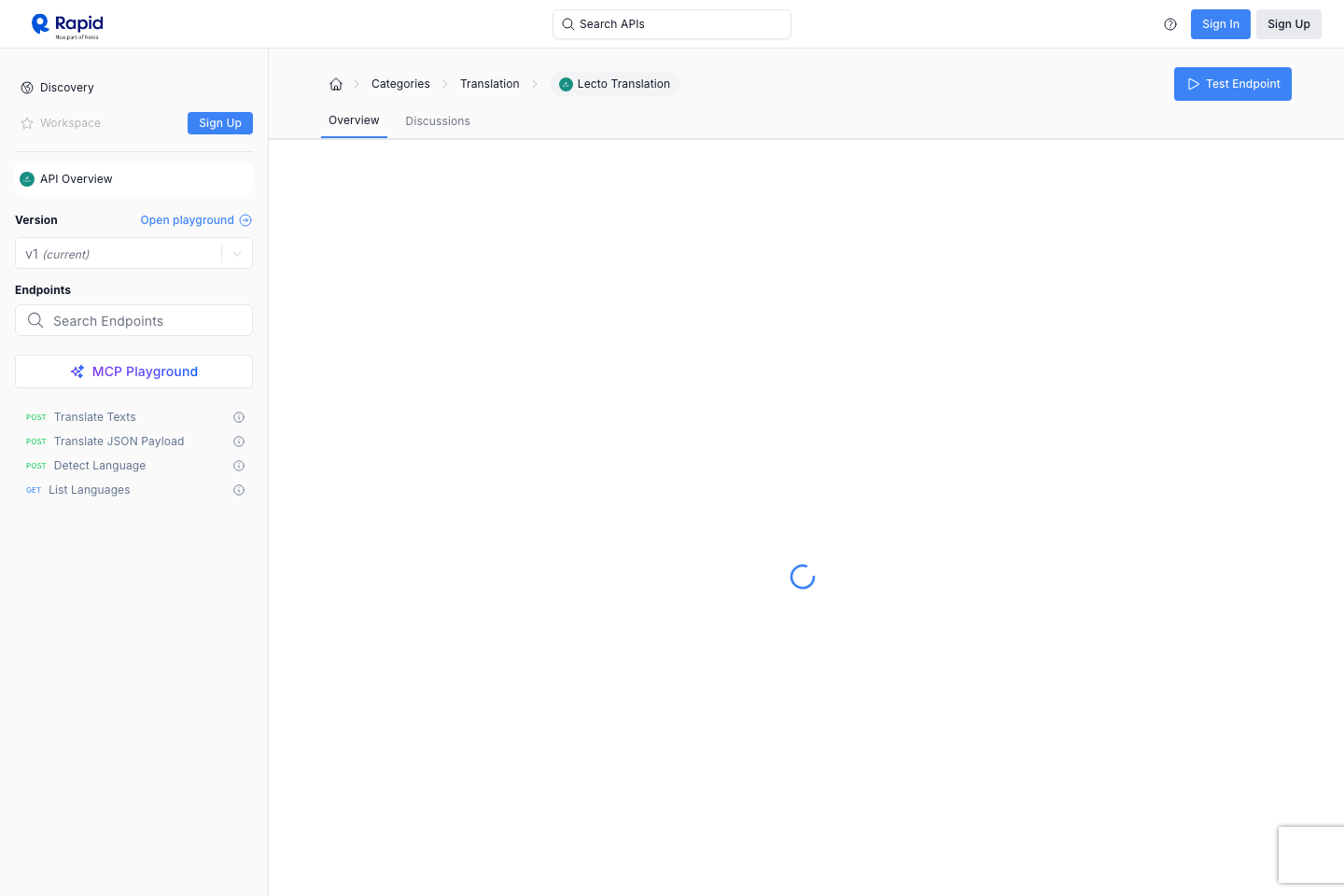 Lecto Translation documentation page