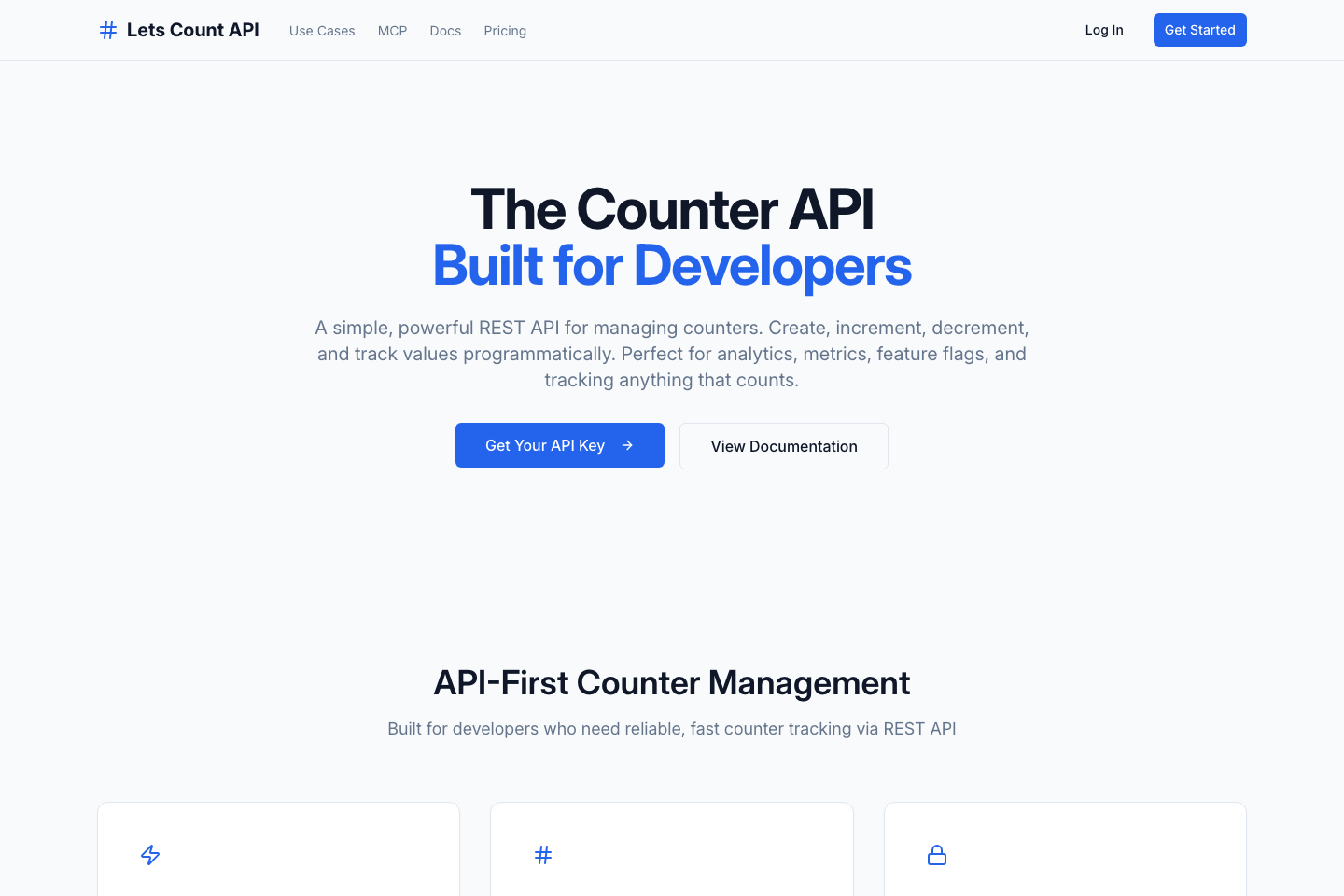 Let's Count documentation page
