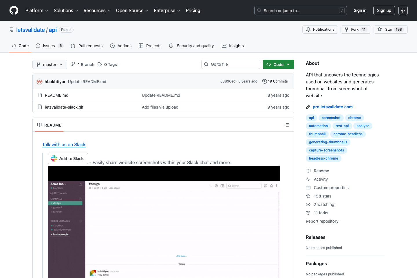 Let's Validate documentation page