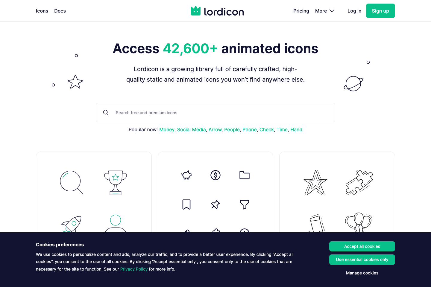 Lordicon documentation page