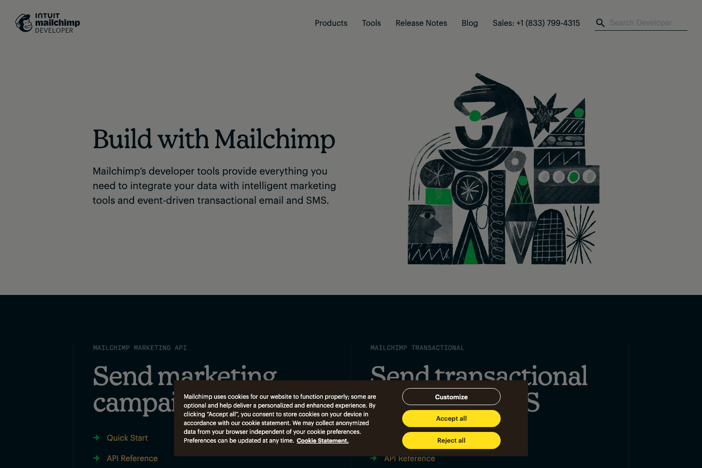 Mailchimp documentation page