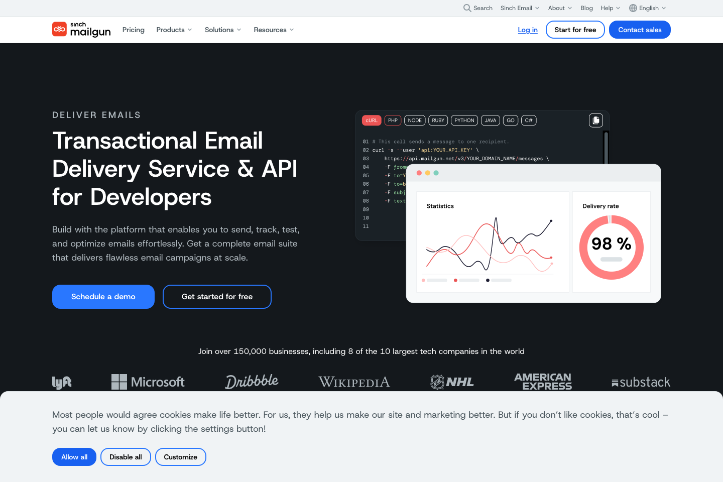 mailgun documentation page