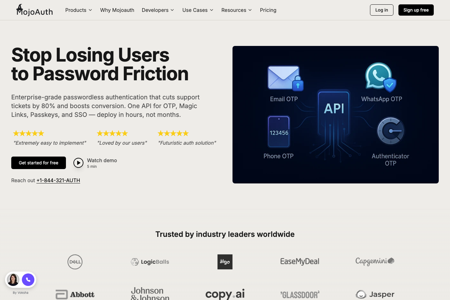 MojoAuth documentation page