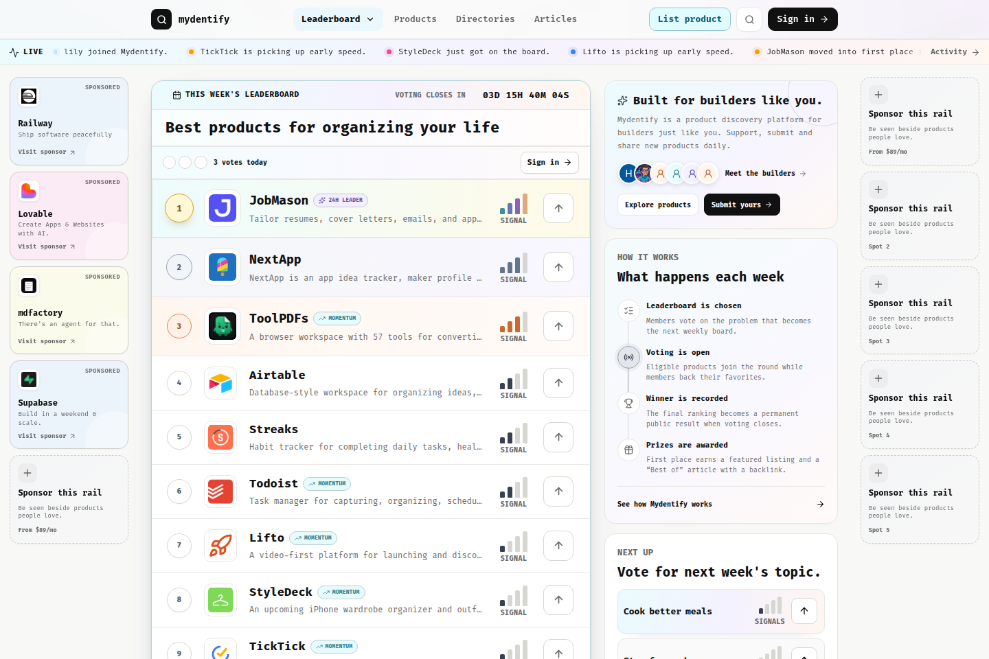 Mydentify Public API documentation page