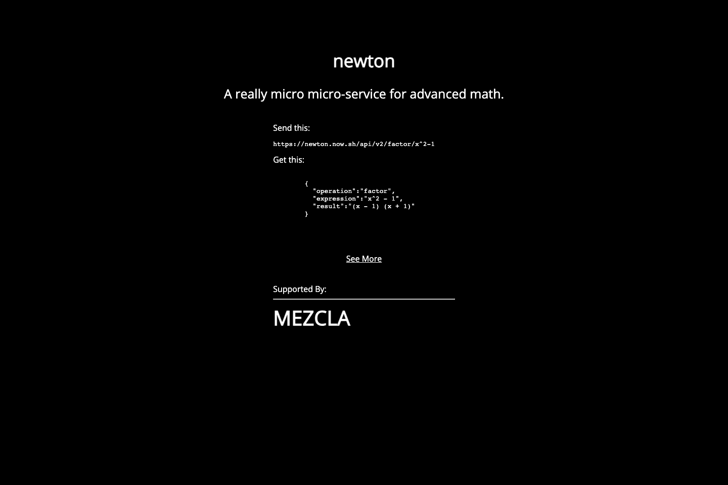 Newton documentation page