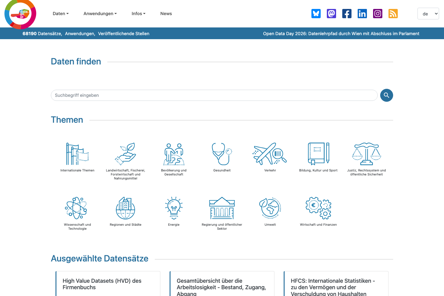Open Government, Austria documentation page